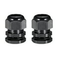 thumbnail image 1 of 2Pcs M25 Cable Gland Waterproof Plastic Wire Glands Black for 9mm-16mm Dia Wires, 1 of 3