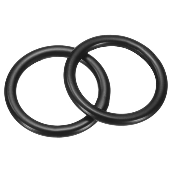 2Pcs M3 x 20mm Metal Rings, 304 Stainless Steel Solid Welded Seamless O-Ring Decorative Connecting for Macrame, Hanging Slings Rope, Black