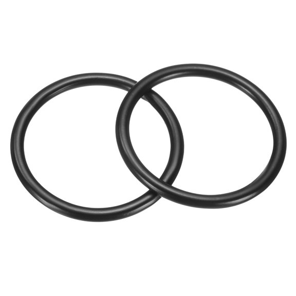 2Pcs M3 x 30mm Metal Rings, 304 Stainless Steel Solid Welded Seamless O-Ring Decorative Connecting for Macrame, Hanging Slings Rope, Black