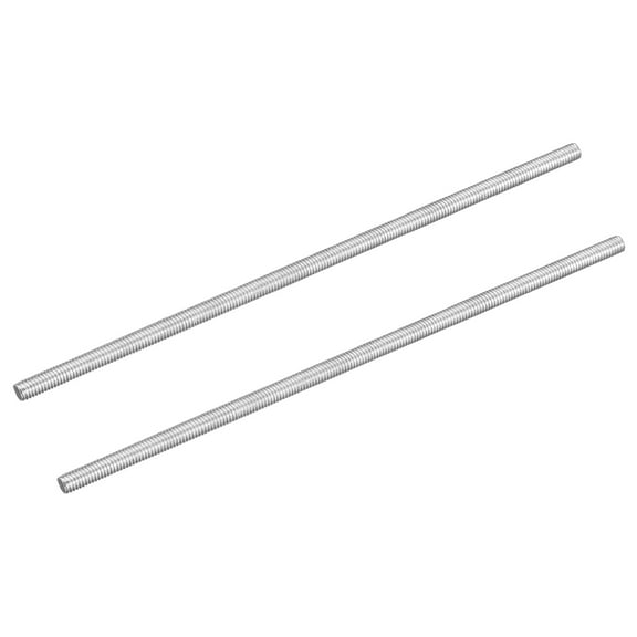 2Pcs M6-1.0x190mm Fully Threaded Rods, 304 Stainless Steel Thread Bar Studs