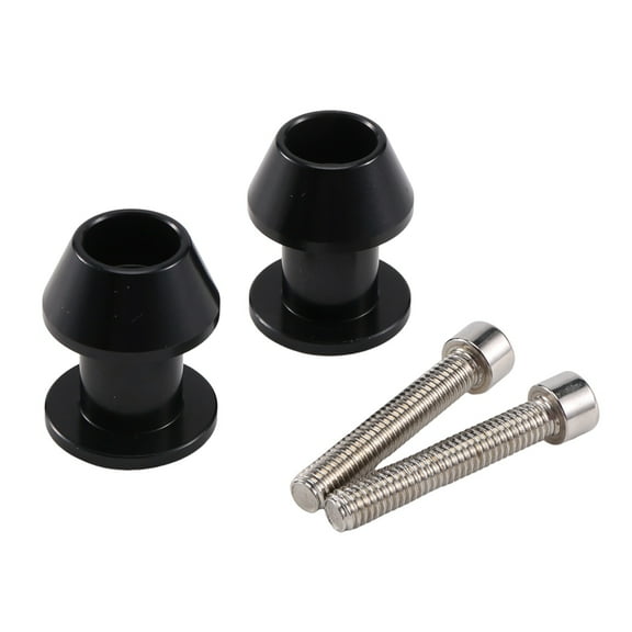 2Pcs M6 X1.5 Motorcycle Cnc Swing Arm Sliders Spools Stand Screw For Fz01 Fz03 Fz09 Fz10 Yzf R1 R3 R6 R25 R125 R1000 R6S Fz1 Fz6 Fz8 Fzs1000 Fzs600 (Black)