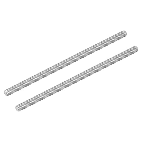 2Pcs M8-1.25x180mm Fully Threaded Rods, 304 Stainless Steel Thread Bar Studs