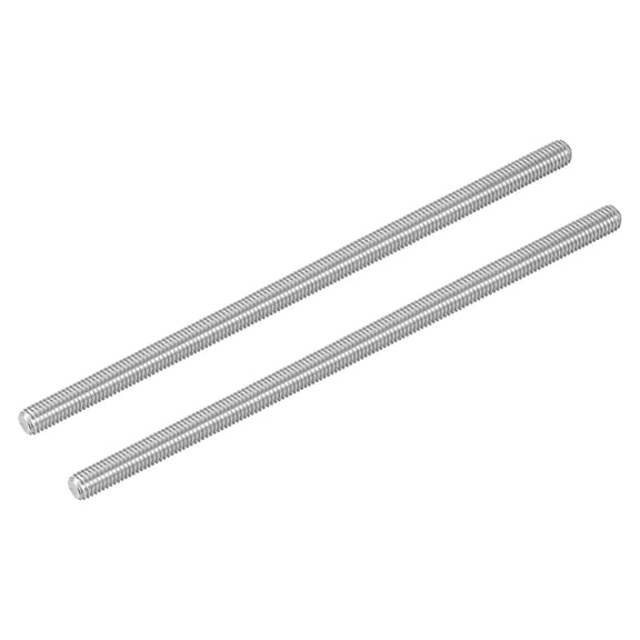 2Pcs M8-1.25x190mm Fully Threaded Rods, 304 Stainless Steel Thread Bar Studs