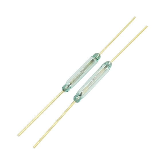 2Pcs MKA14103 DC 100V 0.5A Normally Open Glass Tube Reed Switch 14mmx2mm