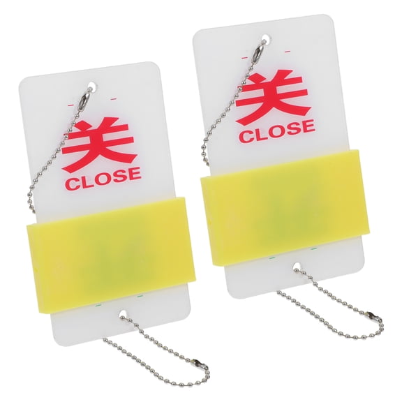 2Pcs Machine Open Close Signs Equipment State Signboard Hanging Board Equipment Open Close Signboard State Indicator Sign Valves State Sign