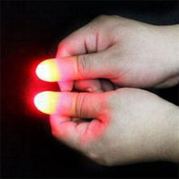 2Pcs Magic Super Bright Light Up Thumbs Fingers Trick Appearing Light Close Up