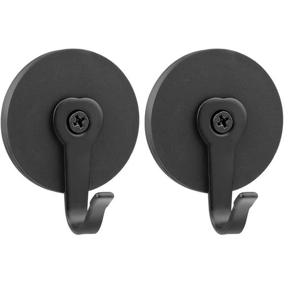 2Pcs Magnetic Garland Wreath Metal Hook Hanger, Heavy Duty Front Door Hanging Tool, Damage Free Hooks for Hanging, Suitable for Glass Doors Storm Doors