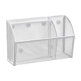thumbnail image 1 of 2Pcs Pencil Holder Shelf For The Whiteboard 3-Grid Mesh Pen Holder For Refrigerator Organizer Locker Accessories Organizer, 1 of 4