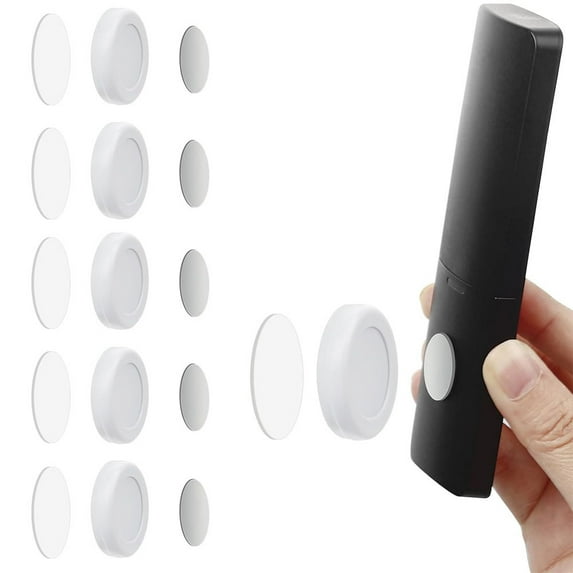 2Pcs Magnetic Remote Control Holder Wall Mount Holders Hole-Free Phone Charging Organizer Storage Containers For Home Office School Supply Storage - strong magnet securely hold(white)