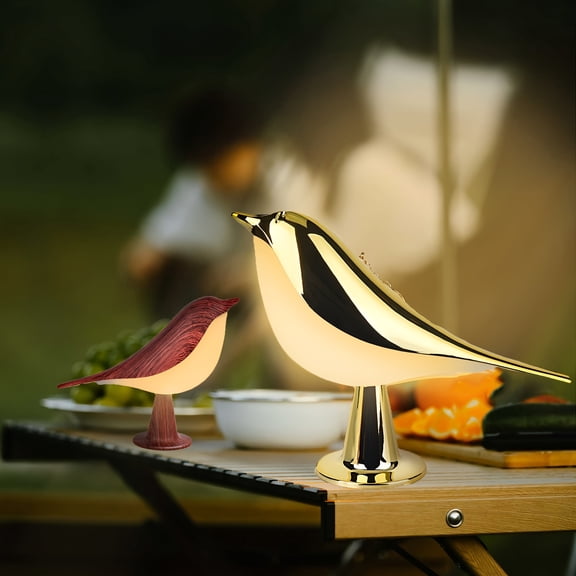 2Pcs Magpie Bird Lamp Night Light, 16 Color Touch Dimmable USB Rechargeable Cordless Desk Light with Aroma Diffuser, Perfect Valentine & Holiday Gifts, 3 Styles Available