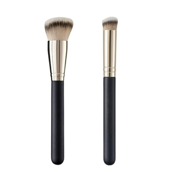 2Pcs Makeup Brushes Set 270 Concealer Brush and 170 Foundation Brush Black Eye Concealers Foundation Powder Eye Shadows Brushes