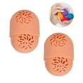 thumbnail image 1 of 2Pcs Makeup Sponge Holder, Beauty Blender Holder, Silicone Beauty Blender Holder Trendy Makeup Sponge Holder, Portable Dustproof Sponge Blender for Travel, Orange, 1 of 7