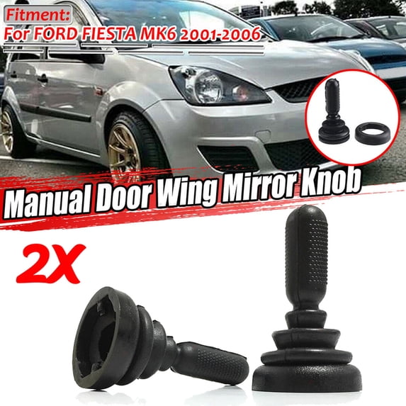 2Pcs Manual Door Wing Mirror Knob Rocker Switch 1507431 6S61 17B718AA For Ford Fiesta MK6 2001-2006 Wing Mirror Adjuster Knob