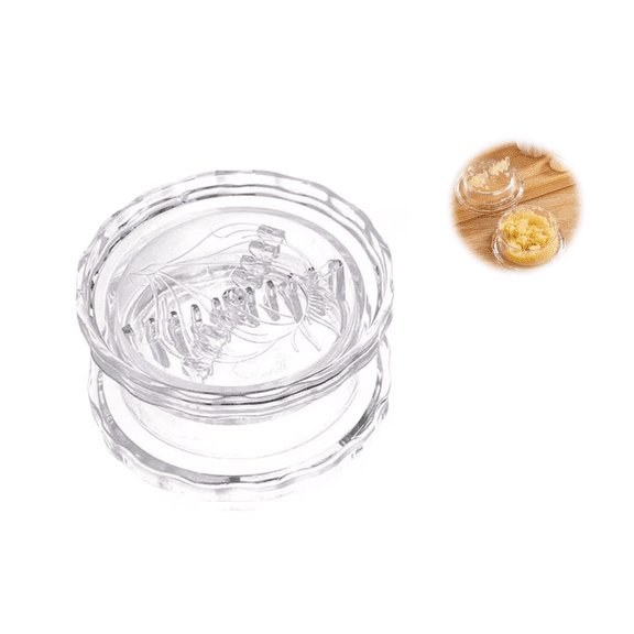 2Pcs Manual Garlic Twister & Masher Clear Garlic Twister Mincer for Chili Onion | Transparent Multi-Functional Garlics Chopper Mincer & Grinder for Herbs, Nuts, Rotary Chopper for Kitchen