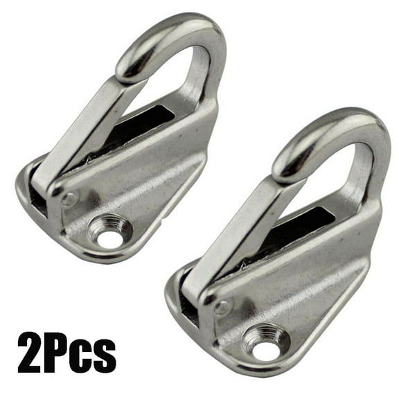 2Pcs Marine 316 for Stainless Steel Spring Snap Fending Hook Boat Hardware