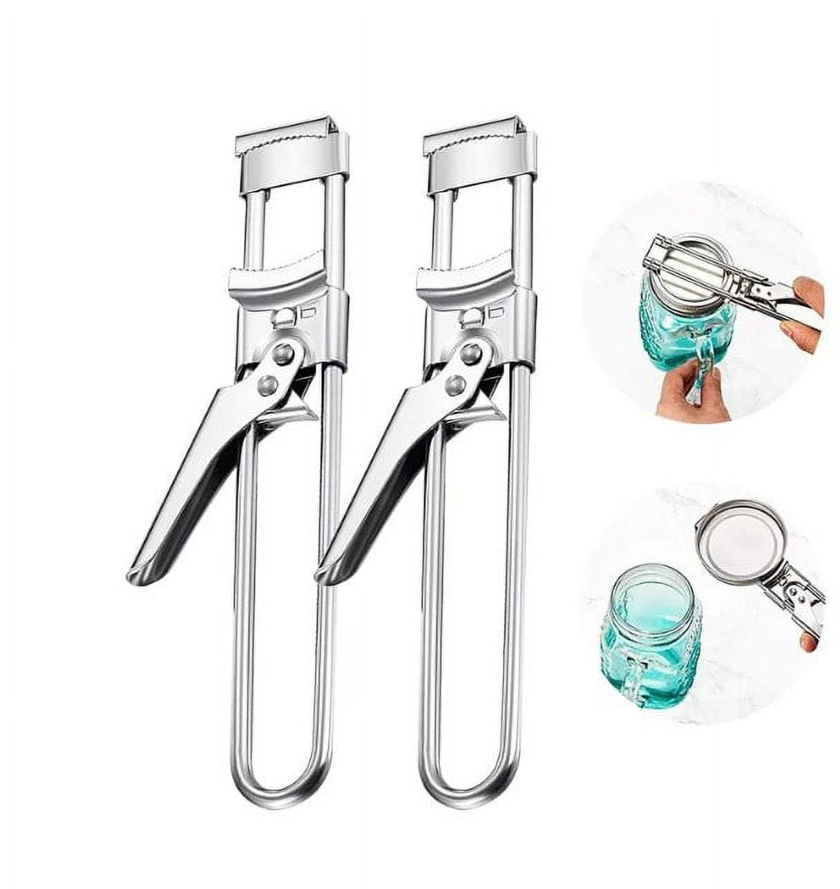 TOPINCN Jar Opener Adjustable Stainless Steel Can Openers Manual Bottle  Lids Off Cover Remover Tin Gripper Easily Opens