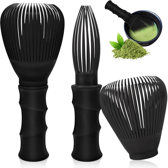 2Pcs Matcha Whisk Reusable Matcha Stirrer 4.53x2.17in Chasen Brush PP Easy to Clean Green Tea Brush Tools Accessory for Handcrafted Stirring Making Tea
