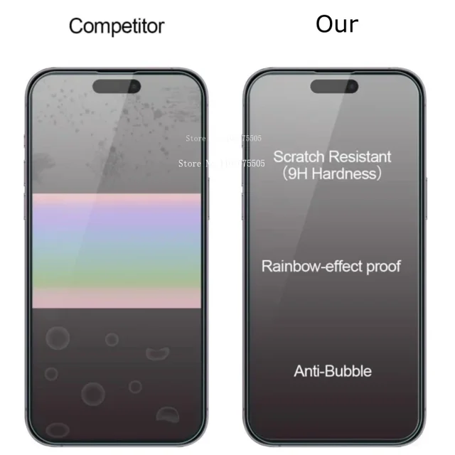 2Pcs Matte Tempered Glass for IPhone 15 14 13 12 11 Pro Max MINI Screen