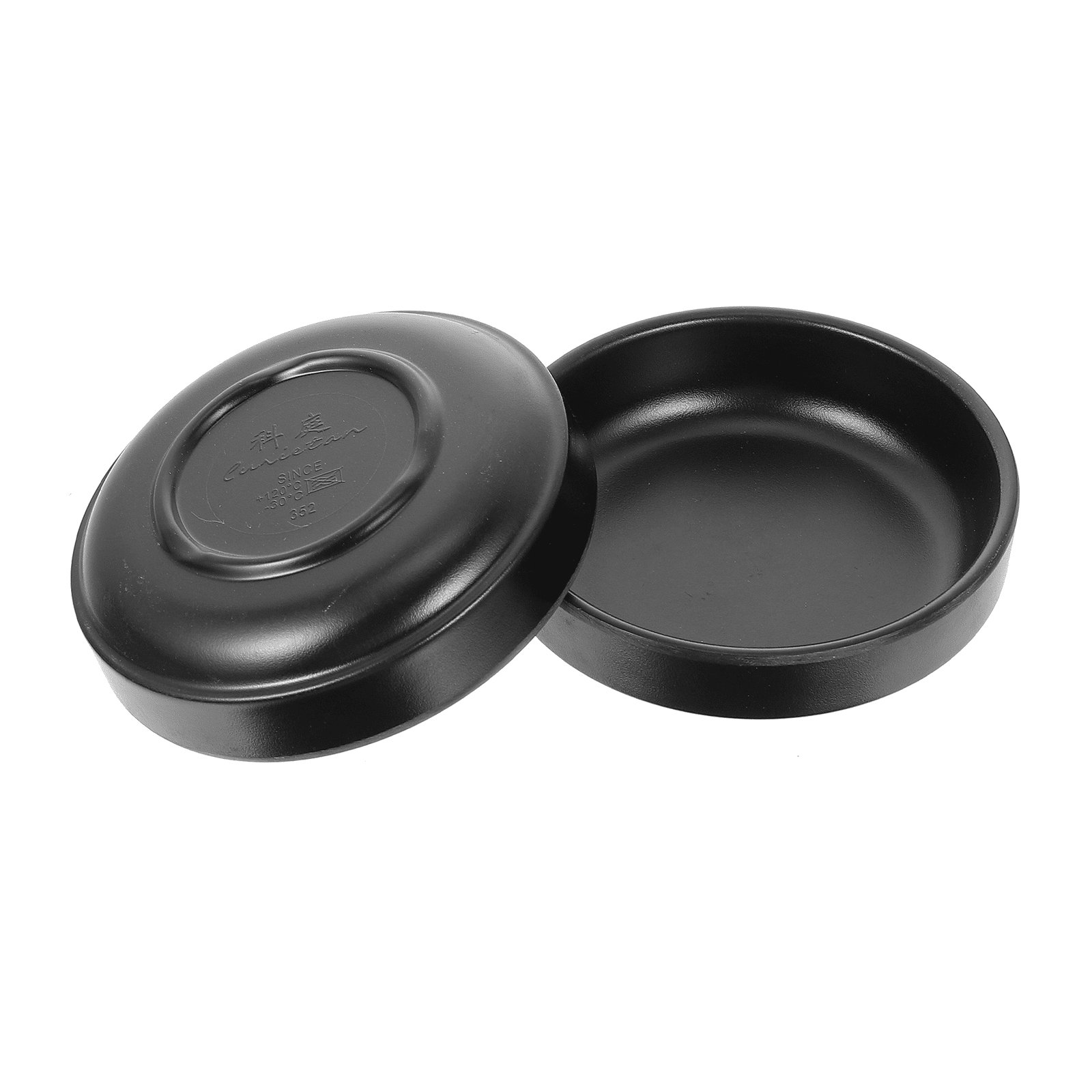 2Pcs Melamine Sauce Dishes Korean Style Side Dish Dip Bowl Janpanese Seasoning Serving Bowls for Soy Sauce Ketchup Appetizer Snack Soup Rice Black