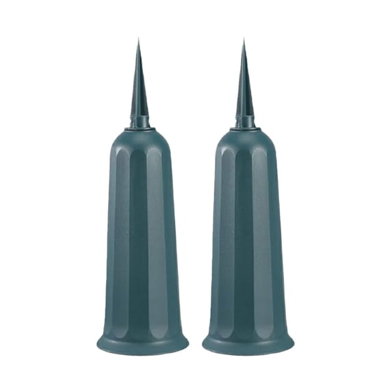 2Pcs Memorial Flower Vase, Cemetery Vase with Stake, Grave Decorations, Plastic Flower Arrangement Holder, Funeral Floral Display,emetery Flower Holders for Grave Site Memorial Decor