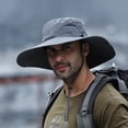 thumbnail image 1 of 2Pcs Men UPF 50+ Wide Brim Sun Hat to Protect Against UV Sun Rays for Hiking Camping Fishing Safari, 1 of 8