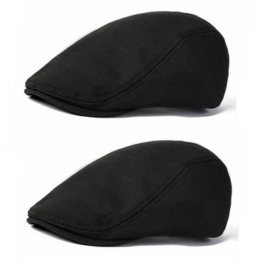 2Pcs Men's Newsboy Caps Gatsby Cabbie Driving Hunting Cap Newsboy Flat Cap Hats