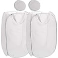 thumbnail image 1 of 2Pcs Mesh Popup Laundry Hamper, Foldable Portable Dirty Clothes Basket Collapsible Dirty Clothes Hamper for Bedroom, Kids Room, College Dormitory and Travel, 1 of 5