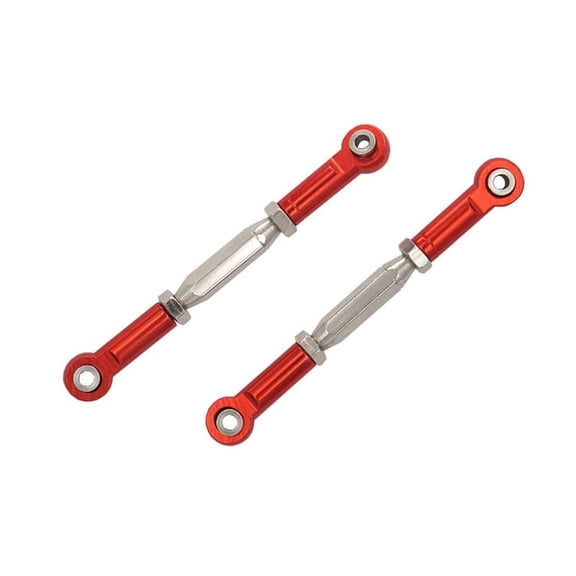 2Pcs Metal Adjustable Steering Linkage Servo Link Pull Rod,1