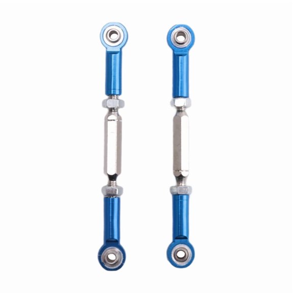 2Pcs Metal Adjustable Steering Linkage Servo Link Pull Rod for Slash 5807 HQ727 1/10 RC Car Upgraded Parts,3