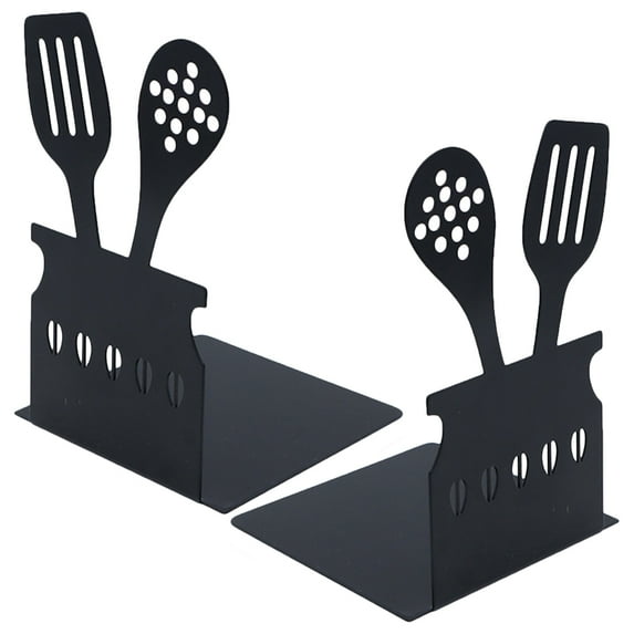 2Pcs Metal Book Holders Reusable Book Ends Decorative Bookends Student Gift for Home