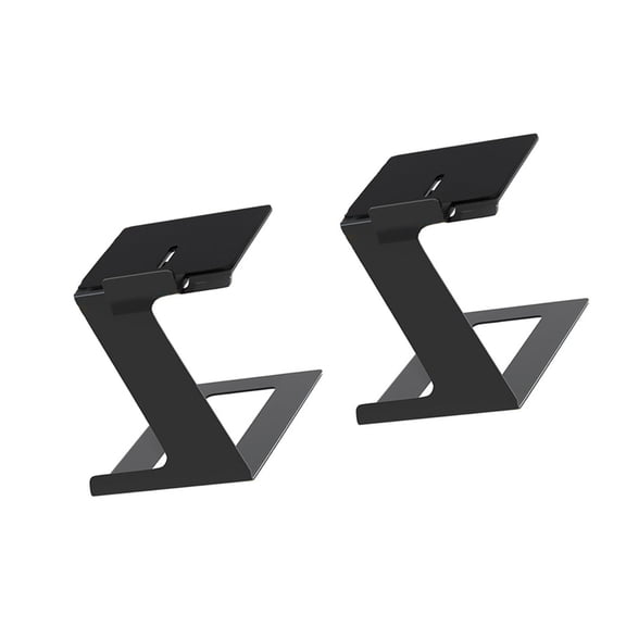 2Pcs Metal Bookshelf Speakers Stand 6 Incline Speakers Bracket Speakers Risers for Most Small & Mediums Bookshelf Speakers