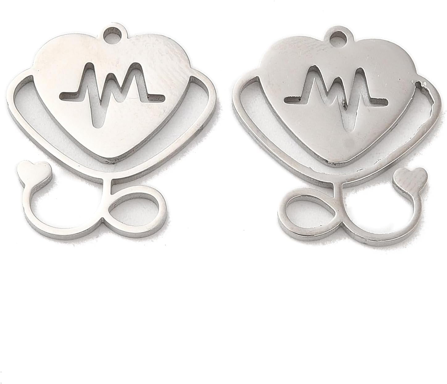 10pcs Stainless Steel Elephant Charms – Small Pendants For DIY Jewelry Making, Necklace, Bracelet, Earrings