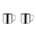 thumbnail image 1 of 2Pcs Metal Coffee Mugs Camping Unbreakable Small Water Cups with Handle for Home Camping Travel Use Drinking Chocolate Mugs, 1 of 6