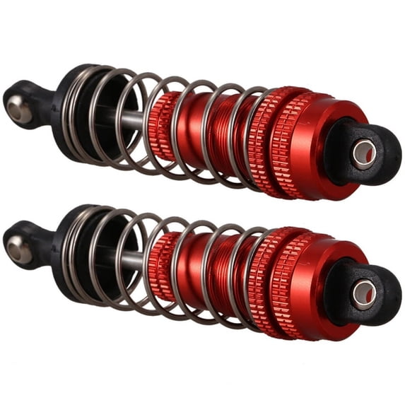 2Pcs Metal Damper Replacement Accessory for 144001 1/14 4WD RC Drift Car Parts,Red