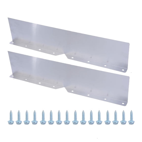 2Pcs Metal Gutter Guard Diverter Replacement Gutter Valley Splash Guards for Shingle Corner and Straight House