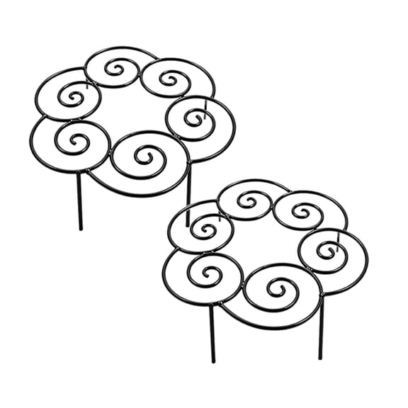 2Pcs Metal Peony Support Ring For Outdoor Plants, Garden Plant Support Stakes For Flowers & Vegetables, Stackable Peony Cage For Dahlia, Rose, Orchid & Tomato Happy 2026!