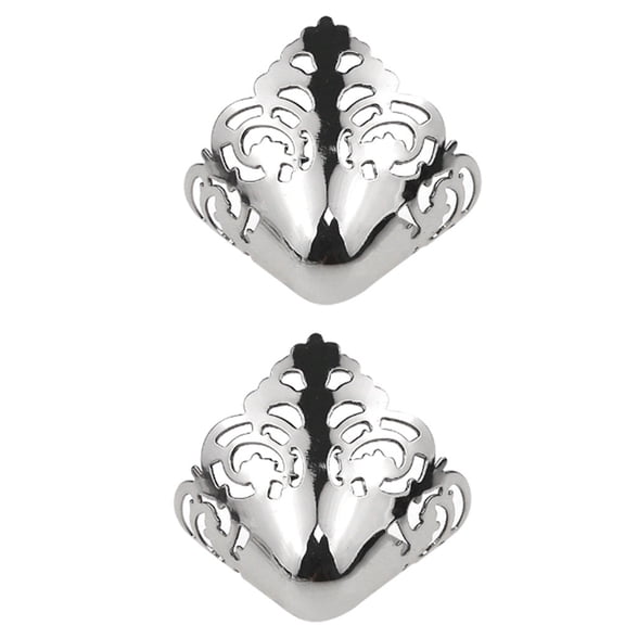 2Pcs Metal Shoe Toe Caps for High Heel Shoes Repair High Heel Tip Covers Shoes Tip Protectors High Heel Toe Caps