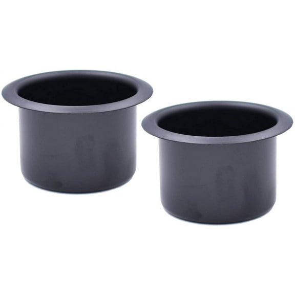 2Pcs Metal Sofa Recliner-Handles Cup Holder Insert Replacement Drink Can Holder for Sofa Boat Rv Couch Car Truck Poker Table, Black