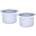 thumbnail image 1 of 2Pcs Metal Sofa Recliner-Handles Cup Holder Insert Replacement Drink Can Holder for Sofa Boat Rv Couch Car Truck Poker Table, Silver, 1 of 8
