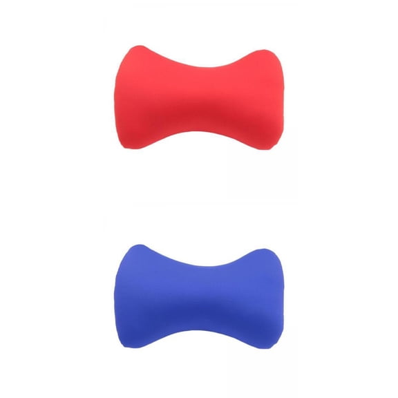 2Pcs Microbead Back Bed Cushion Neck Support Roll Pillow 38x20cm