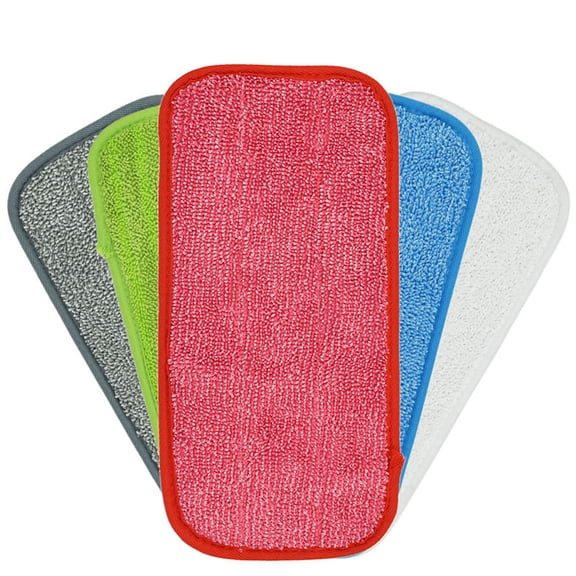 2Pcs Microfiber Spray Mop Pads Replacement, Rectangle Pads Cloth Mop Pads for Wet/Dry Mops Flat Replacement Heads for Floor Cleaning