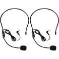 thumbnail image 1 of 2Pcs Microphone Headset Mic, Flexible Wired Boom for Voice Amplifier, 3.5mm Connector Jack Headset Microphone for Singing, Speaking, Teachers, 1 of 6