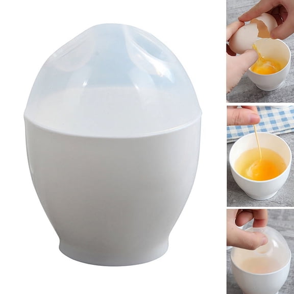 2Pcs Microwave Egg Cookers Mini Cute Steam Egg Cup Steamed Tools For Breakfast