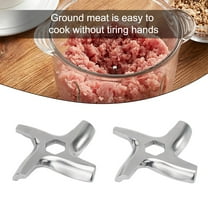 2Pcs Mincer Blades Meat Grinder Parts #5 Mincer Accessory Replacement Fits For Moulinex Meat-Grinder Parts 8Mm Holes For Most