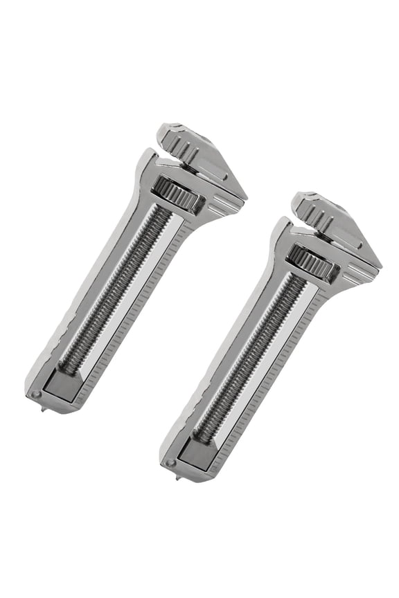 2Pcs Mini Adjustable Wrench & Bottle Opener Keychain Multitool, Pocket Tool for Travel & Repair