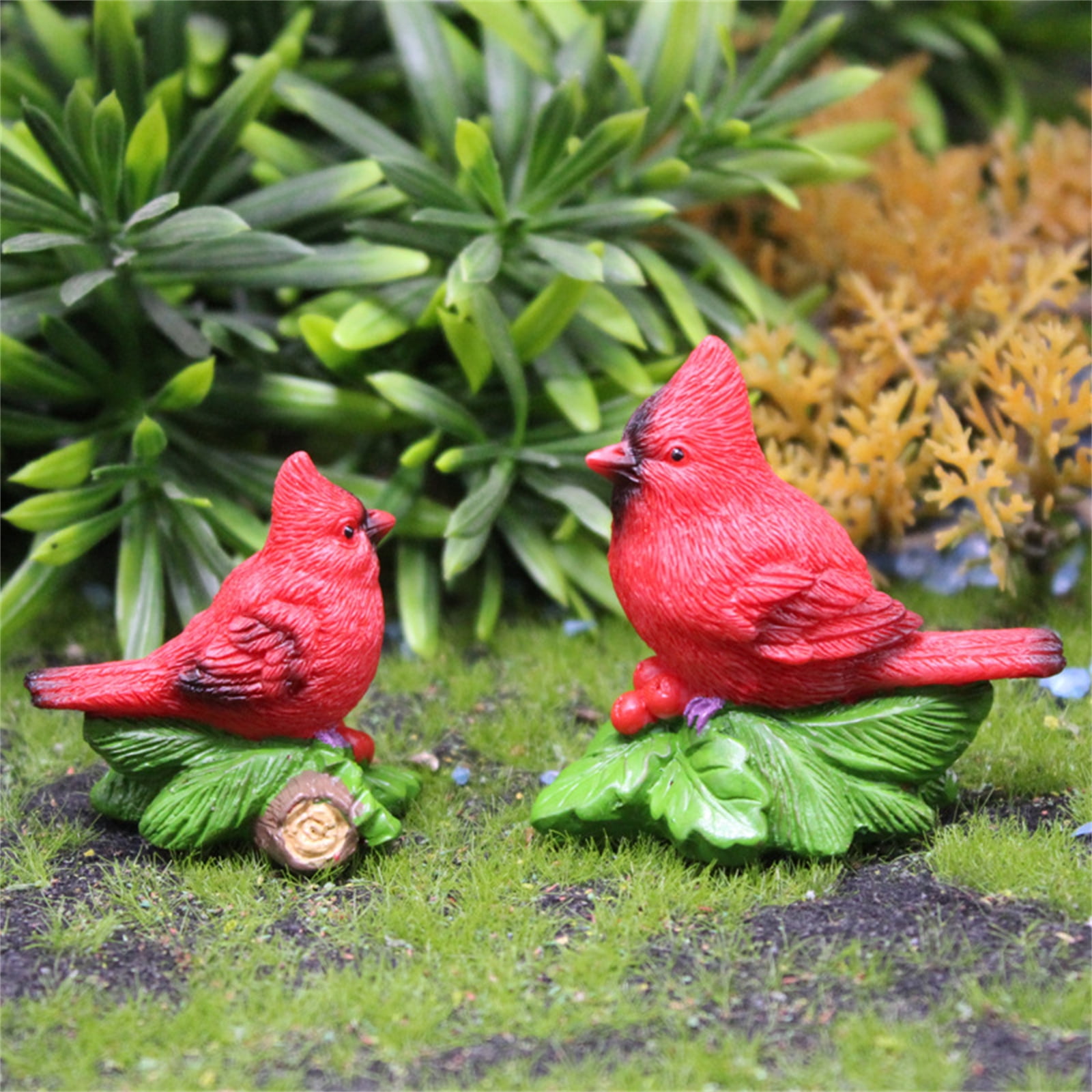 Red Cardinal Bird Figurines