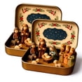 thumbnail image 1 of 2Pcs Mini Christmas Nativity Set in Tin Box – Mini Holy Family Figurines – Religious Christmas Decor Gift for Family, 1 of 7
