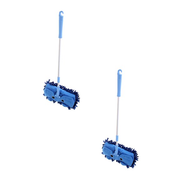 2Pcs Mini Housekeeping Cleaning Tools For Children Kids Mini Mop Birthday Gifts Cleaning And Sweeping Set For Kids Ages 3+ Cleaning Brush