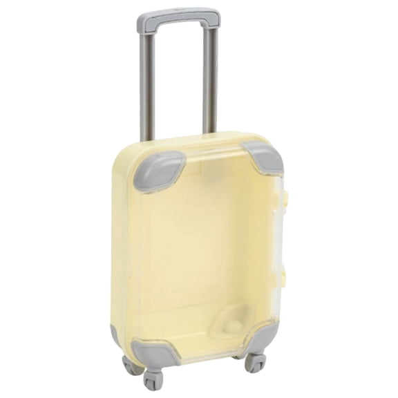 2Pcs Mini Suitcase Gift Box, Mini Storage Box with Handle & Wheels, Tiny Suitcase Toy for Jewelry, Candy, Party Favors