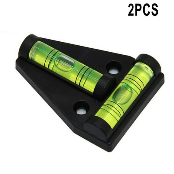 2Pcs Mini T Type Spirit Level High Precision Mini Level Bubble T-Type Scope Triangle Level Measuring Kit Bullseye Level Bubbles 42*30*12Mm Fangkenuo